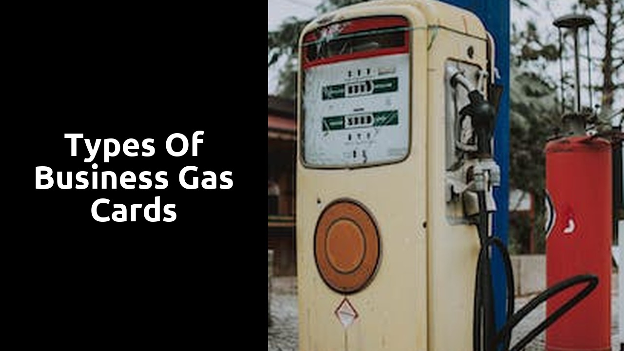 Types of Business Gas Cards