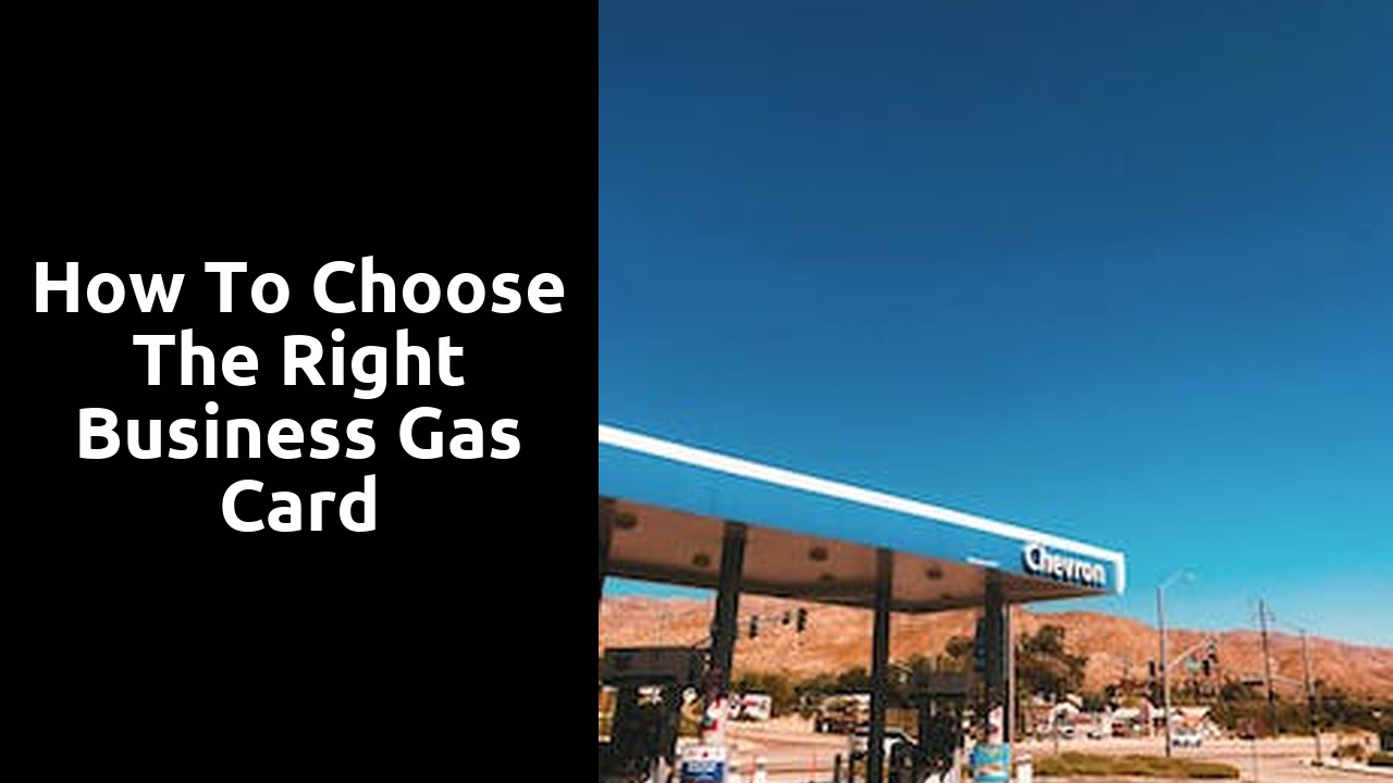 How to Choose the Right Business Gas Card