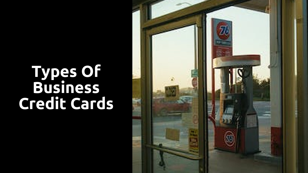 Types of business credit cards