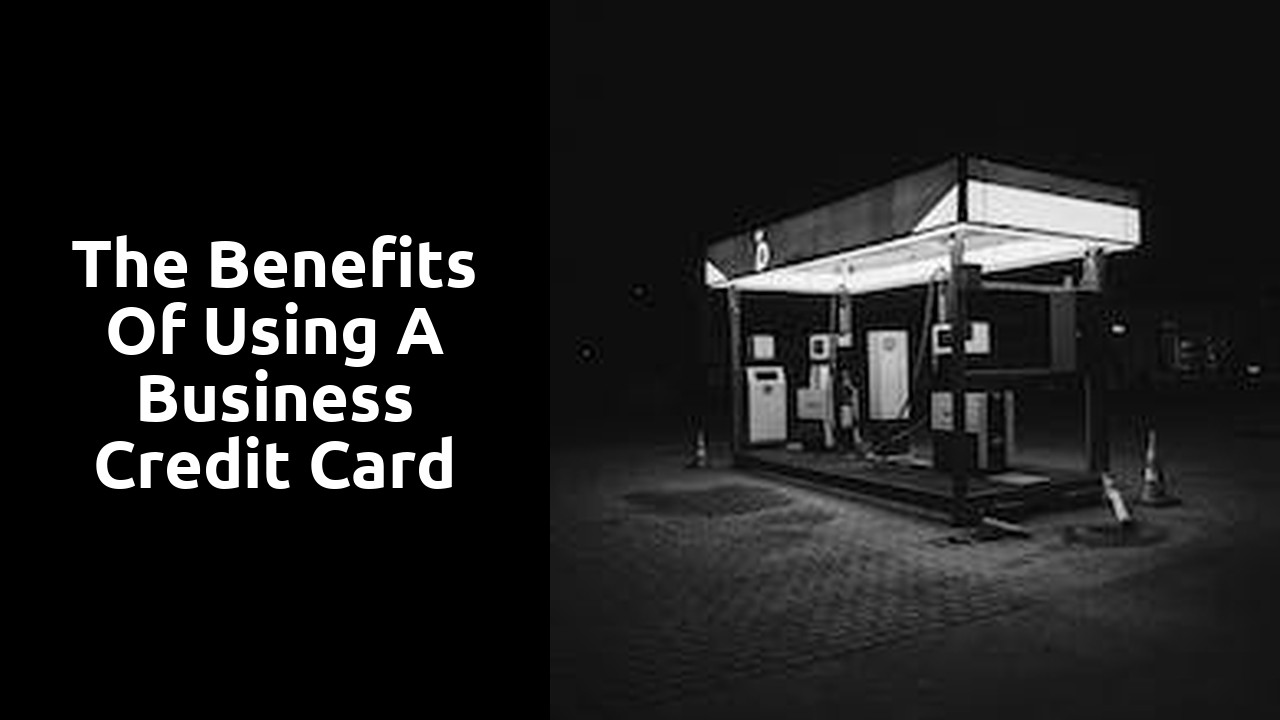 The benefits of using a business credit card