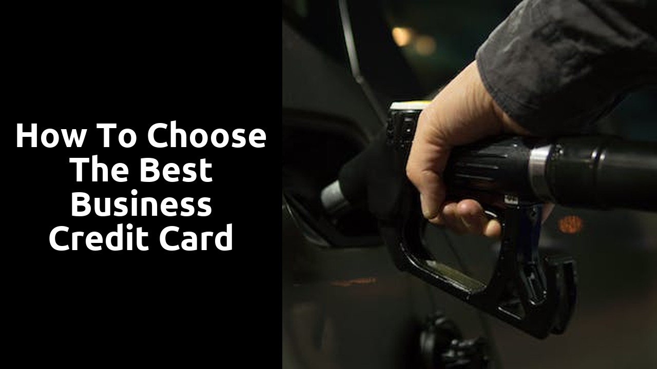 How to choose the best business credit card