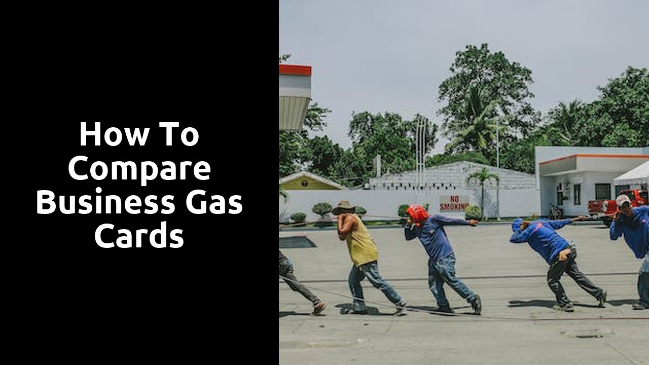 How to compare business gas cards